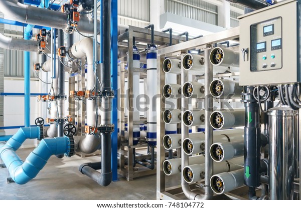 Reverse osmosis\
system for water drinking\
plant.