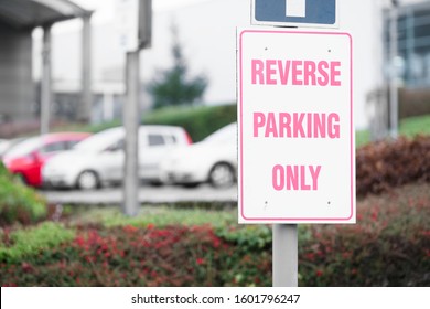 Reverse Parking Sign At Car Park