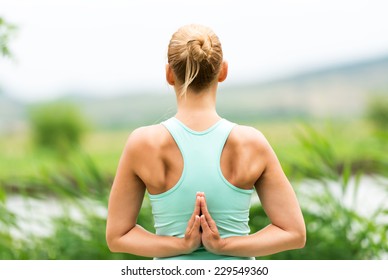 Reverse Prayer Yoga Pose