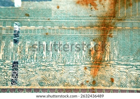 the reverse side of 5 SDG Five Sudanese pounds cash money bill banknote, by the central bank of Sudan, features Hydroelectric dam, Sudanese money and economy concept