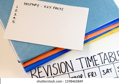 Revision Or Study Timetable Concept