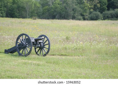 A Revolutionary War Cannon At The Saratoga National Historical Park