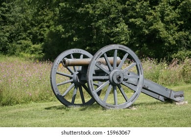 A Revolutionary War Cannon At The Saratoga National Historical Park