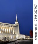 Rexburg Idaho Temple beautiful night