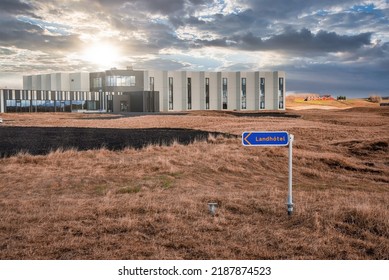 Reykjaivk, Iceland. May 10, 2022. Modern Luxury Hotel Exterior Design. Beautiful Hotel In The Middle Of Nowhere.