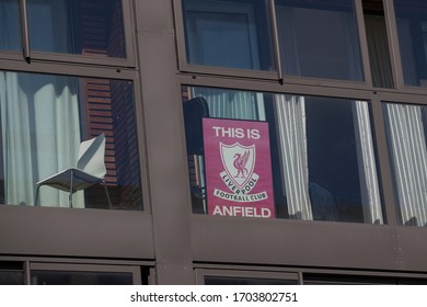 Reykjavik, Iceland - July 19, 2017: A Liverpool FC Sign 