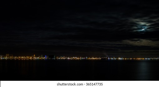 Reykjavik Skyline In The Night