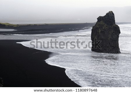 Similar – Image, Stock Photo Icelandic coast with volcanic rock on the Snaefellsnes peninsula, Dritvik