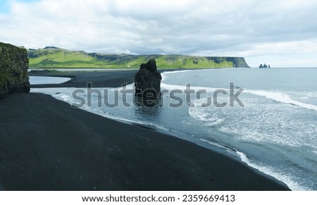 Similar – Image, Stock Photo Icelandic coast with volcanic rock on the Snaefellsnes peninsula, Dritvik