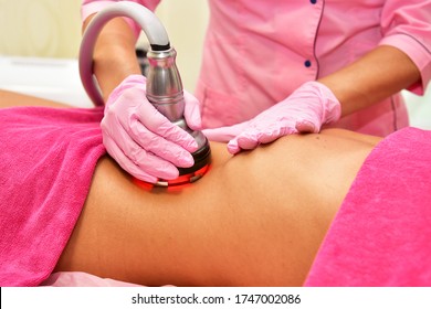 Rf skin tightening. Vacuum massage. Hardware cosmetology. Body care. Non surgical body sculpting. anti-cellulite and anti-fat therapy in beauty salon.
