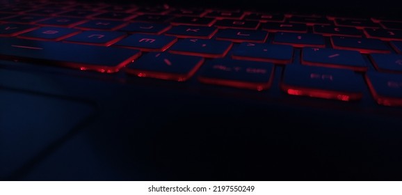 Rgb Keyboard Laptop Background Black