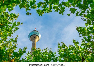 Rheinturm In Dusseldorf, Germany