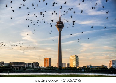 Rheinturm In Dusseldorf - Germany