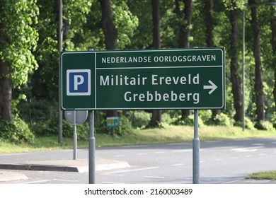Rhenen, Netherlands- May 21, 2022: Military War Cemetery Grebbeberg in Rhenen, Netherlands