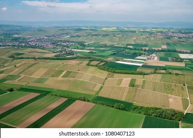 Rhenish Hesse Near Mainz/Germany From Above