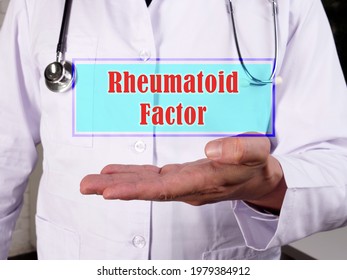  Rheumatoid Factor Inscription On The Sheet.
