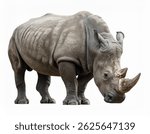 Rhino isolated on white background