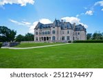 Rhode Island, United States-August 19, 2023: Ochre court Salve Regina University Newport