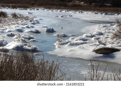 Rhode Island Winter Landscape Frozen Marsh 