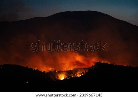 Rhodes wildfires spreading through the island.