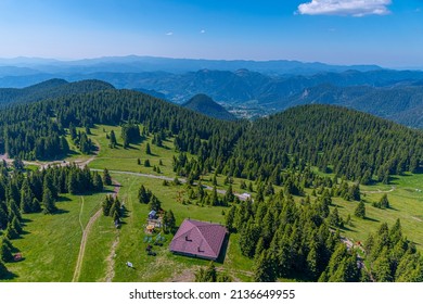 Rhodopes mountains surrounding Pamporovo village in Bulgaria during summer - Shutterstock ID 2136649955