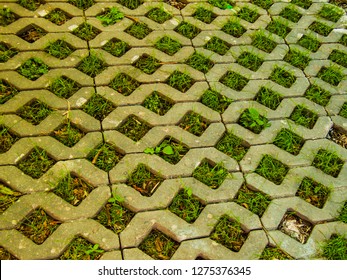 Rhombus Abstract Background Stone Curbs Holes Stock Photo 1275376345 ...