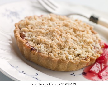 Rhubarb Crumble Tart