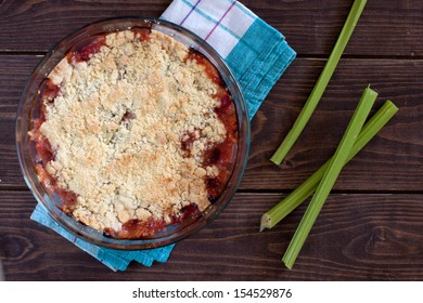 Rhubarb Crumble Tart