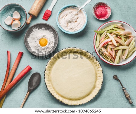 Bake rhubarb cake Food