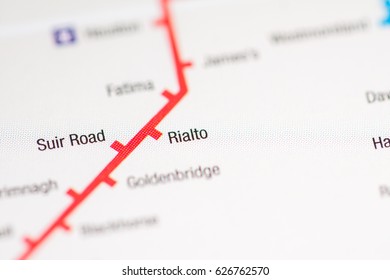 Fatima Station Dublin Metro Map Stock Photo (Edit Now) 626762603