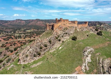 Riba de Santiuste castle, Guadalajara, Castile La Mancha community, Spain - Shutterstock ID 2152705511