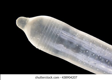 Ribbed Dotted Condom Full Water Isolated Stock Photo Shutterstock