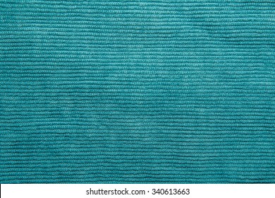 Ribbed Green Blue Corduroy Texture Background