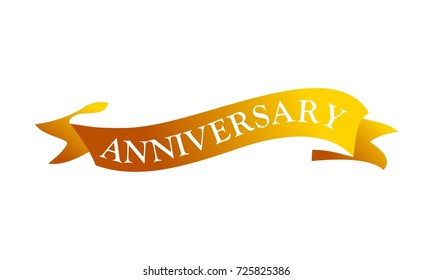 Ribbon Anniversary Template  - Shutterstock ID 725825386