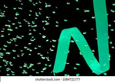 ribbon and bubbles