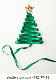 Ribbon Christmas Tree Card