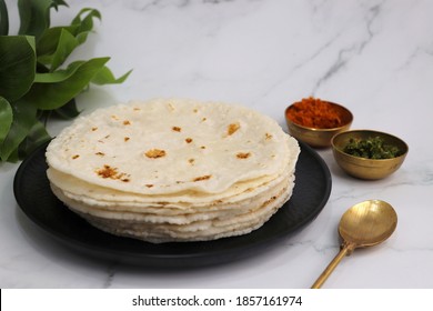 Rice Bhakri Chawal Ki Roti Round Stock Photo 1857161974 | Shutterstock