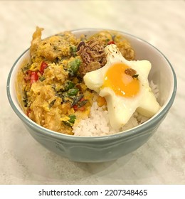 Rice Bowl Chiken Salted Egg For Lunch