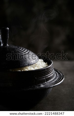 Rice Cooked in an Iron Pot