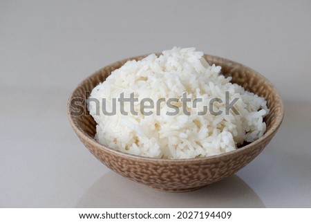 rice , cooked rice steamed rice on bowl