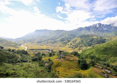 Rice fields on terraced of Sapa, Sapa District, Lao Cai Province, Northwest Vietnam - Shutterstock ID 538169365