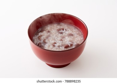 Rice Gruel With Azuki Been