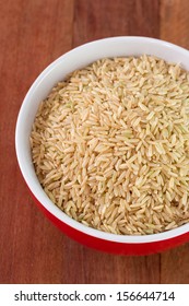 Rice Integral In Red Bowl