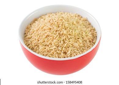 Rice Integral In Red Bowl