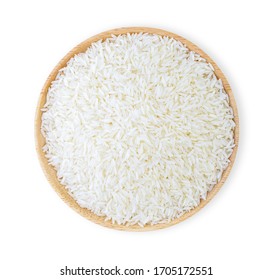  Rice Isolated On White Background. Top View