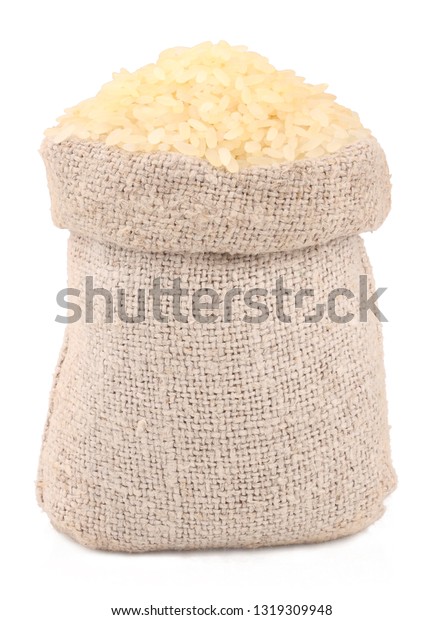 Rice Isolated On White Background Stock Photo (Edit Now) 1319309948