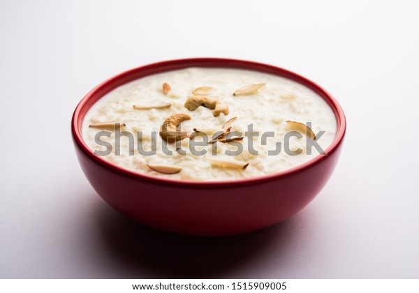 Rice Kheer Firni Chawal Ki Khir Stock Photo Edit Now