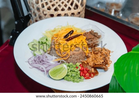 Rice mixed with shrimp paste