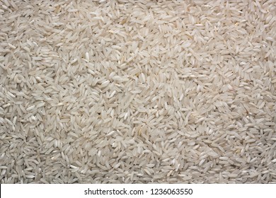 Rice. Poor Quality Cleaning. Natural Rice Background And Texture