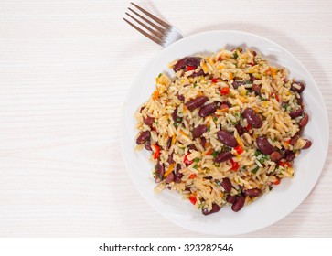 Rice With Red Beans And Vegetables